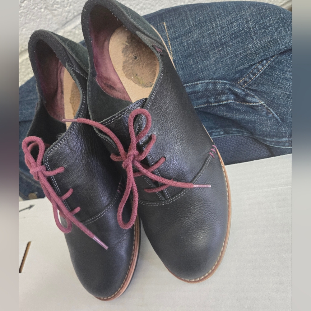 Ahnu Emery Leather blue Oxford derby Shoe Size 10.5 Lace up women